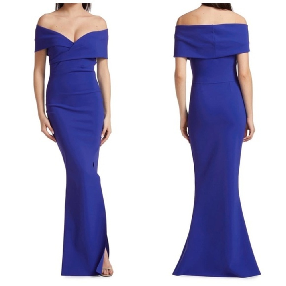 Chiara Boni La Petite Robe Stretch Jersey BENJE Gown $1090 Size US 8